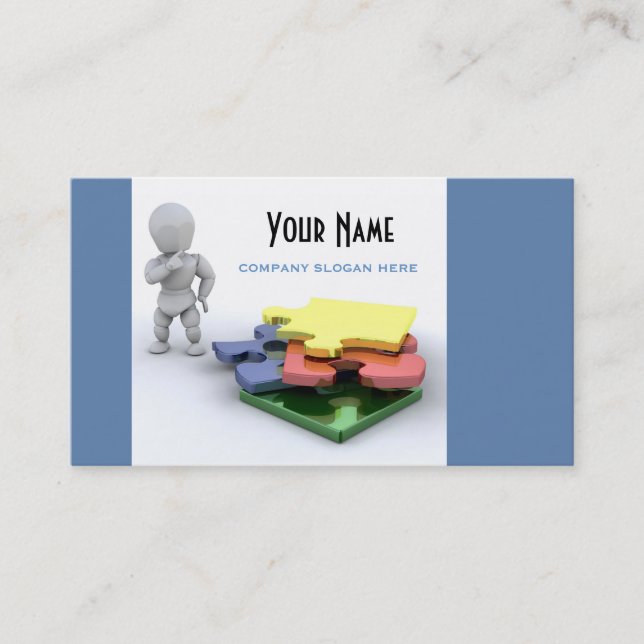 Tarjeta de presentación de Jigsaw Puzzle (Anverso)