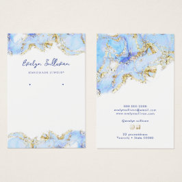 Tarjeta de presentación de joyas de diseño de márm