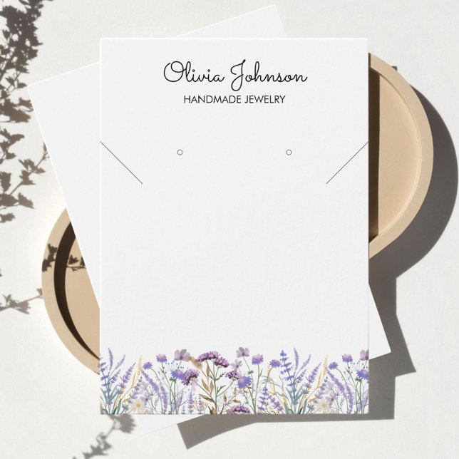 Tarjeta de presentación de joyas de flor silvestre (Close up 1)