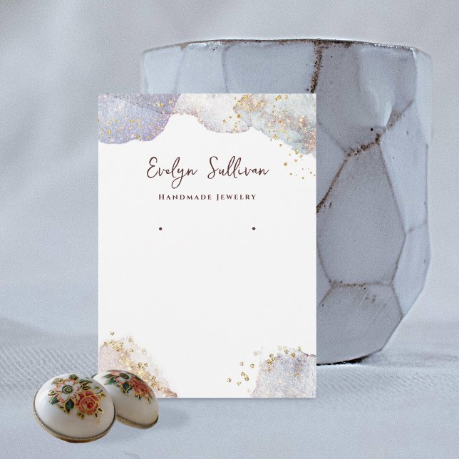 tarjeta de presentación de joyas de formas acuarel (Subido por el creador)