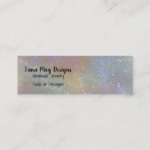 Tarjeta de presentación de joyas holográficas