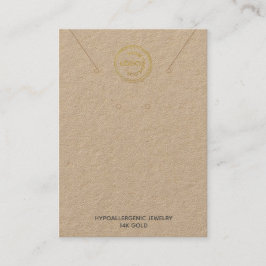 Tarjeta de presentación de Kraft para el logotipo 