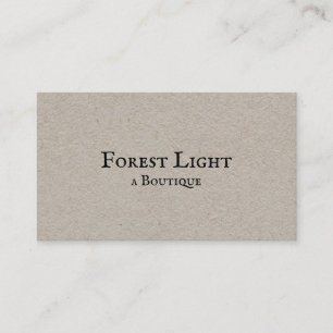 Tarjeta de presentación de Kraft para tipografía d