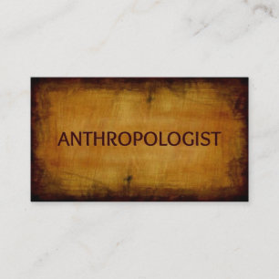 Tarjeta de presentación de la antropóloga Antique