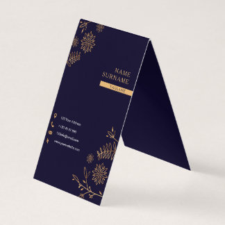 Tarjeta de presentación de la carpeta de la marina