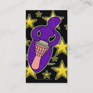 Tarjeta de presentación de la diosa del tambor