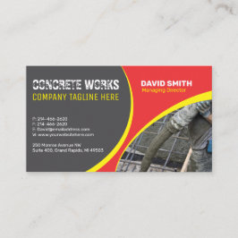 Tarjeta de presentación de la empresa de construcc