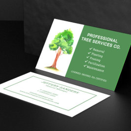 Tarjeta de presentación de la empresa de servicios