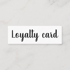 Tarjeta de presentación de la fidelidad de moda en