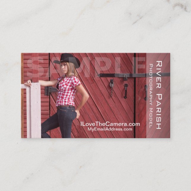 Tarjeta de presentación de la foto (Anverso)