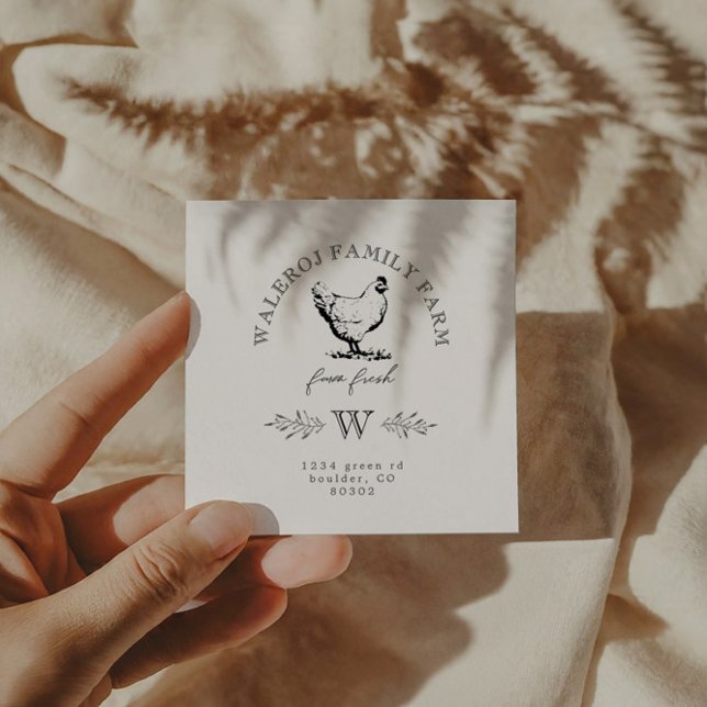 Tarjeta de presentación de la granja de pollo mode (Subido por el creador)