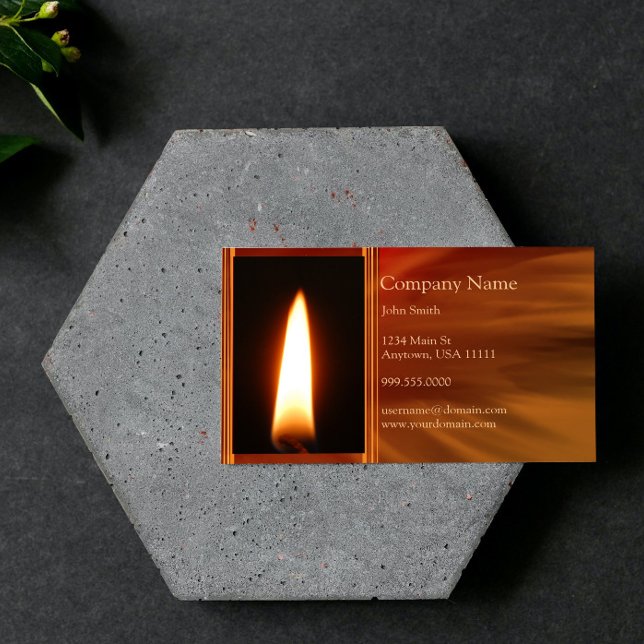 Tarjeta de presentación de la llama de combustión (Burning Flame Business Card)