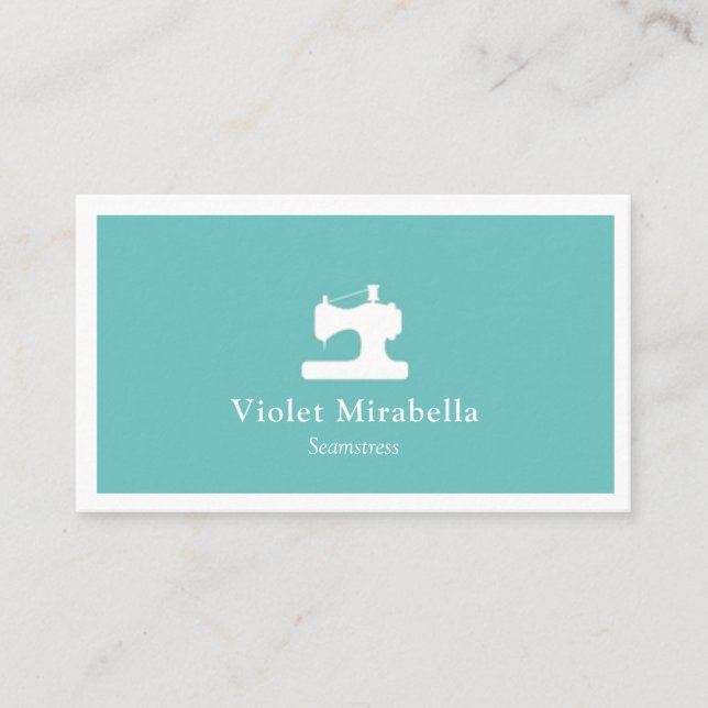 Tarjeta de presentación de la máquina de coser Sea (Anverso)