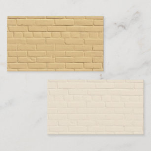 Tarjeta de presentación de la pared de ladrillo de