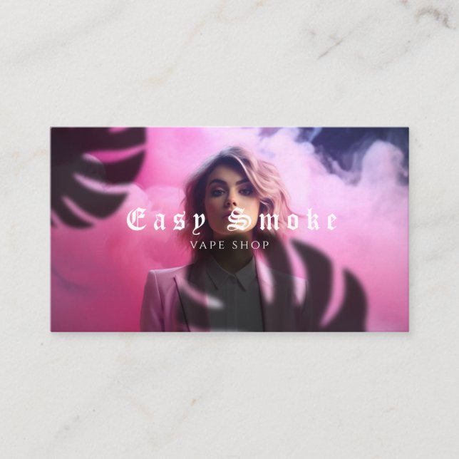 Tarjeta de presentación de la tienda de Vape para  (Anverso)