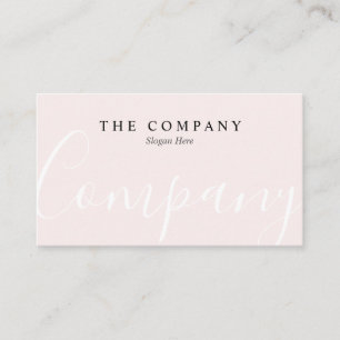 Tarjeta de presentación de la tipografía rosa Past