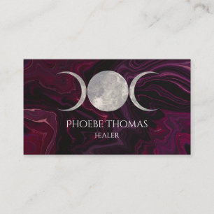 Tarjeta de presentación de la triple luna