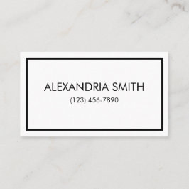 Tarjeta de presentación de las capitales minimalis