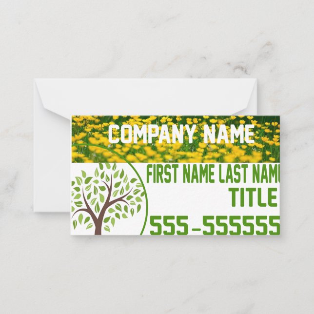 Tarjeta de presentación de Lawn Care (Anverso)