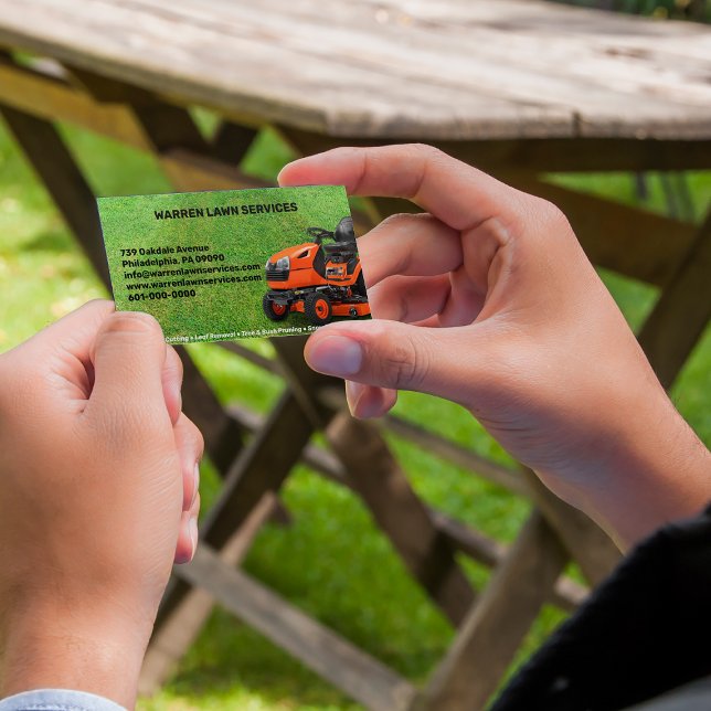 Tarjeta de presentación de Lawn Service Company (Subido por el creador)
