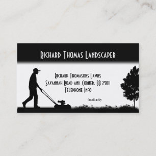 Tarjeta de presentación de Lawn Service Landscape