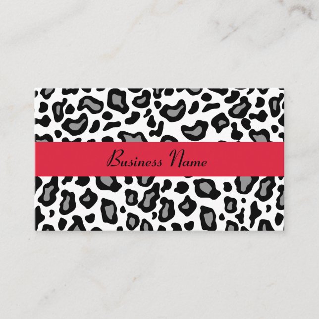 Tarjeta de presentación de Leopardo Blanco (Anverso)