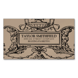 Tarjeta de presentación de línea fina de época