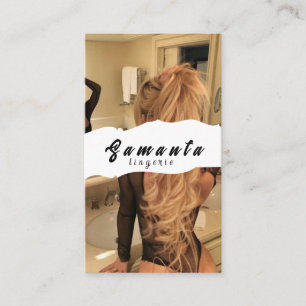 Tarjeta de presentación de Lingerie