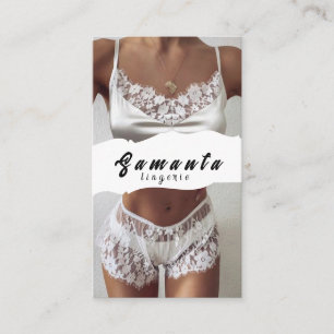 Tarjeta de presentación de Lingerie
