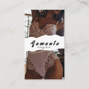 Tarjeta de presentación de Lingerie