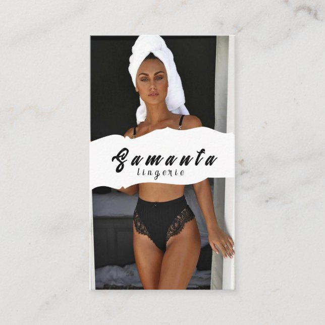 Tarjeta de presentación de Lingerie (Anverso)