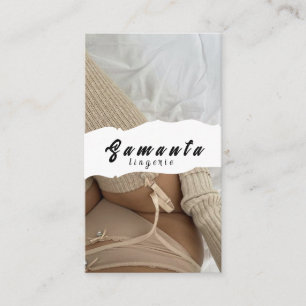 Tarjeta de presentación de Lingerie