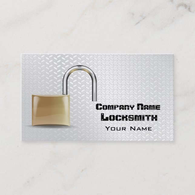 Tarjeta de presentación de locksmith (Anverso)