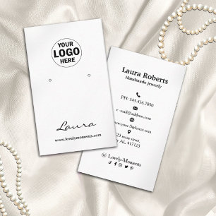 Tarjeta de presentación de logotipo Social Media B