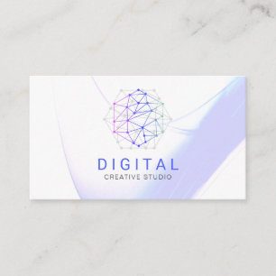Tarjeta de presentación de logotipos de redes digi