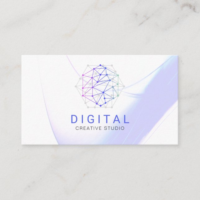 Tarjeta de presentación de logotipos de redes digi (Anverso)