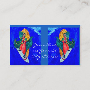 Tarjeta de presentación de los santos de surf