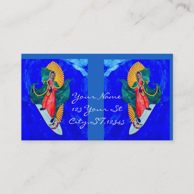 Tarjeta de presentación de los santos de surf (Anverso)