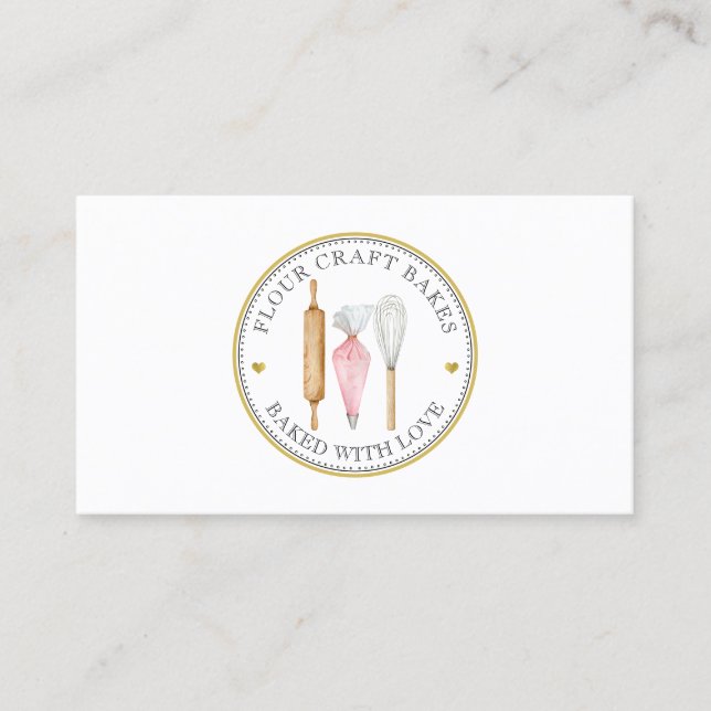 Tarjeta de presentación de los Utensilios del logo (Anverso)