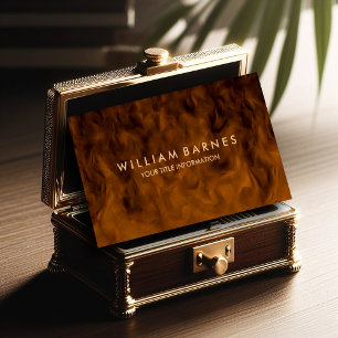 Tarjeta de presentación de Mahogany Brown