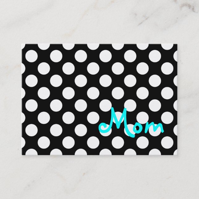 Tarjeta de presentación de mamá (Anverso)