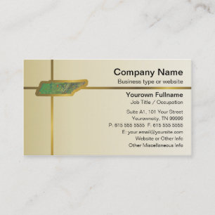 Tarjeta de presentación de mapas de Tennessee