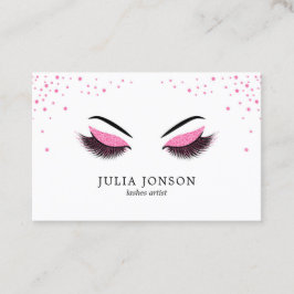 Tarjeta de presentación de maquilladores con efect