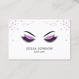 Tarjeta de presentación de maquilladores con efect