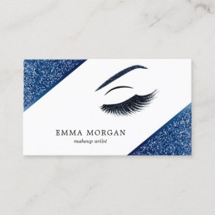 Tarjeta de presentación de maquilladores con efect