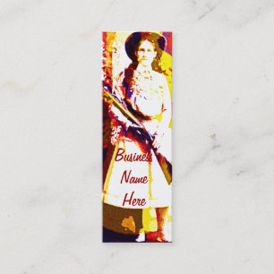 Tarjeta de presentación de marcador de Annie Oakle