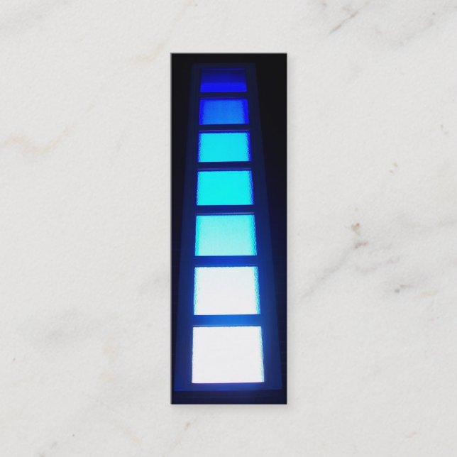 tarjeta de presentación de marcador de Blue Window (Anverso)