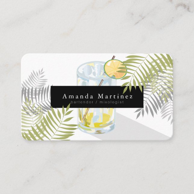 Tarjeta de presentación de Margarita Bartender (Anverso)