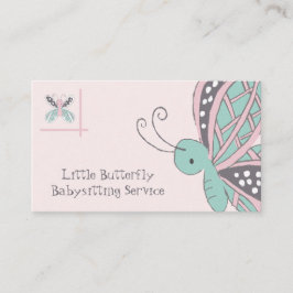 Tarjeta de presentación de mariposa de servicio de