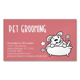 Tarjeta de presentación de Mascota Grooming Servic